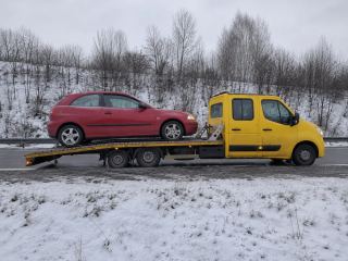 Laweta podczas opadów śniegu – Gniezno