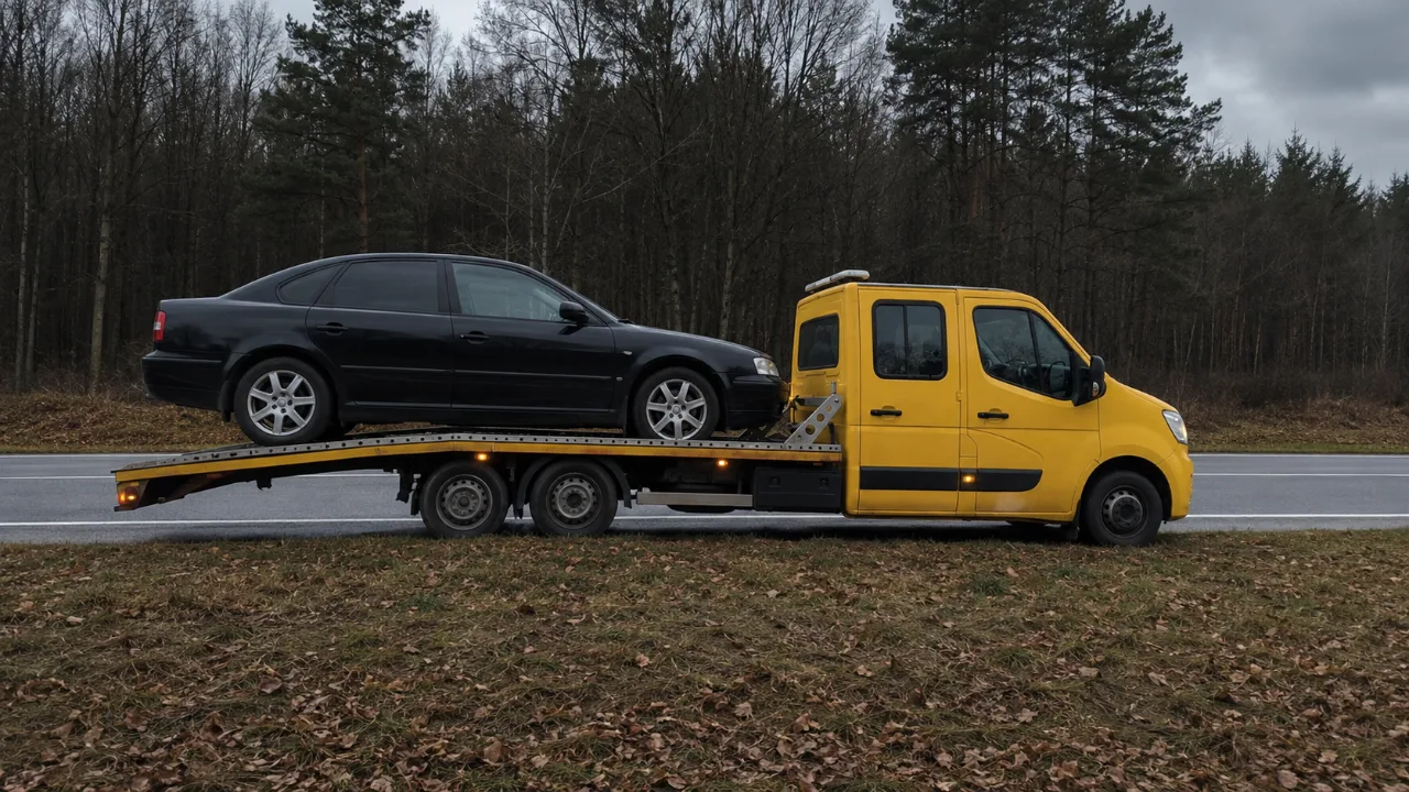 Sedan na lawecie – wymiana koła i pomoc drogowa Gniezno