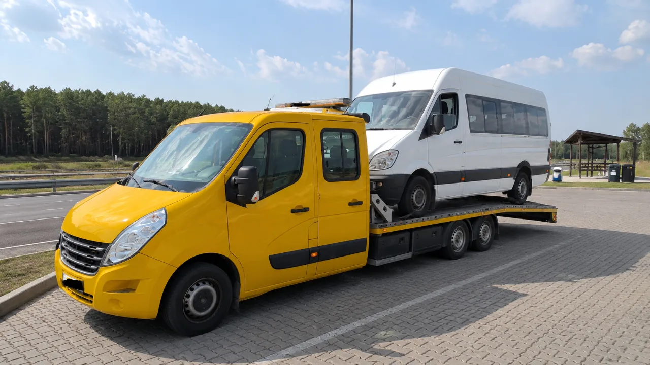 Transport minibusa na lawecie – Gniezno
